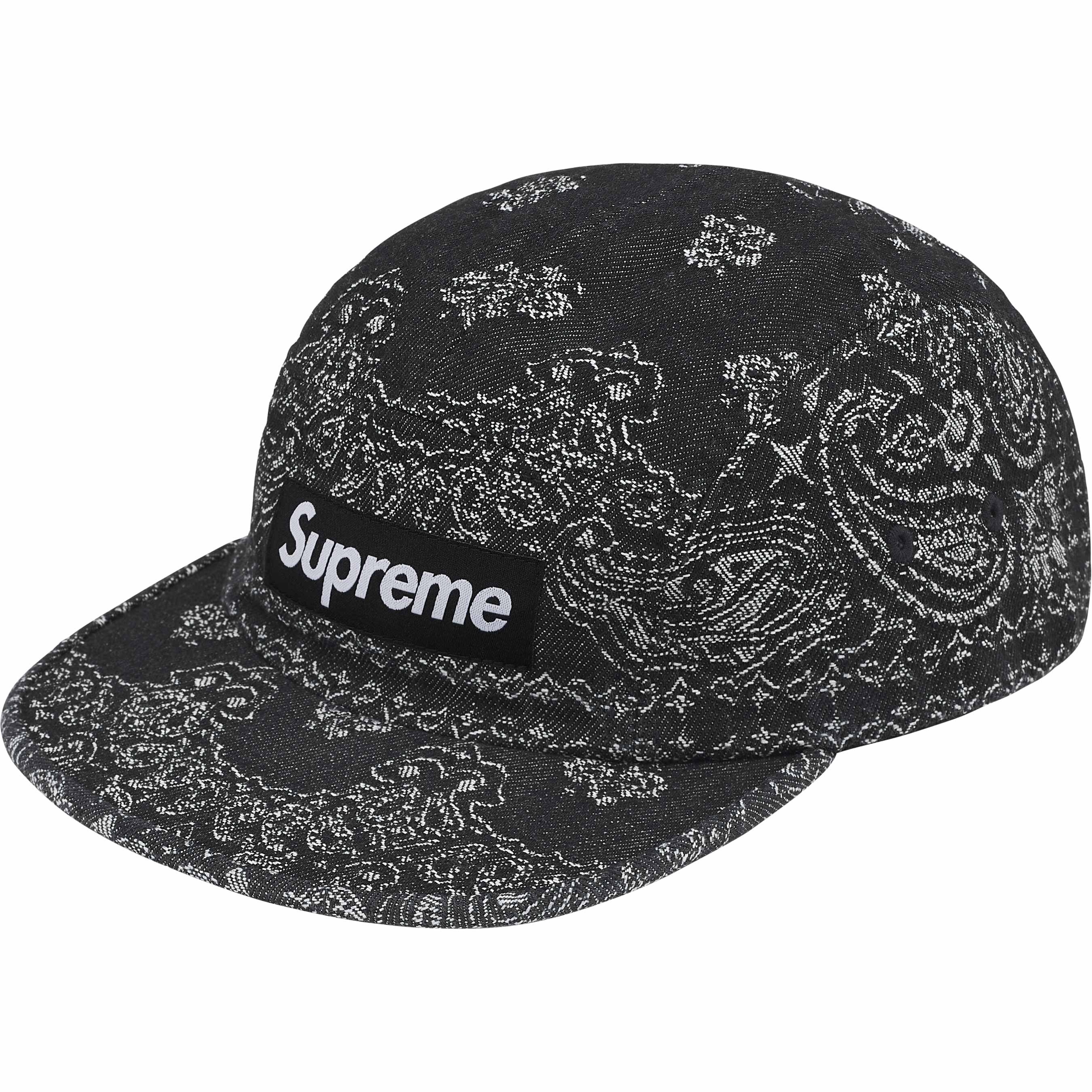 Bandana Jacquard Denim Camp Cap view 4